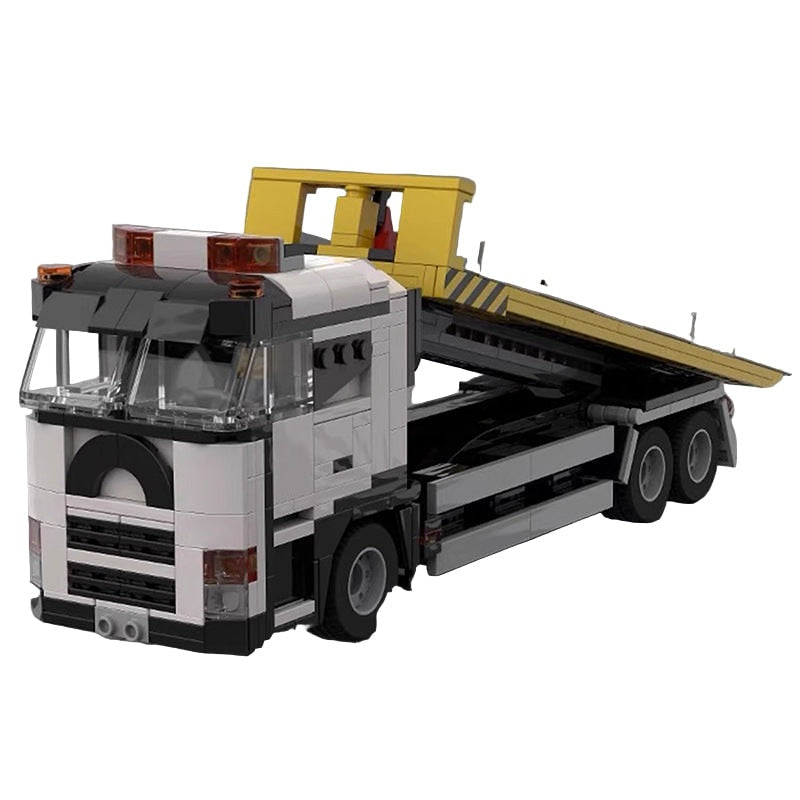 Breakdown Tow Truck MOC Building Kit | Heavy Recovery Vehicle Model - 1