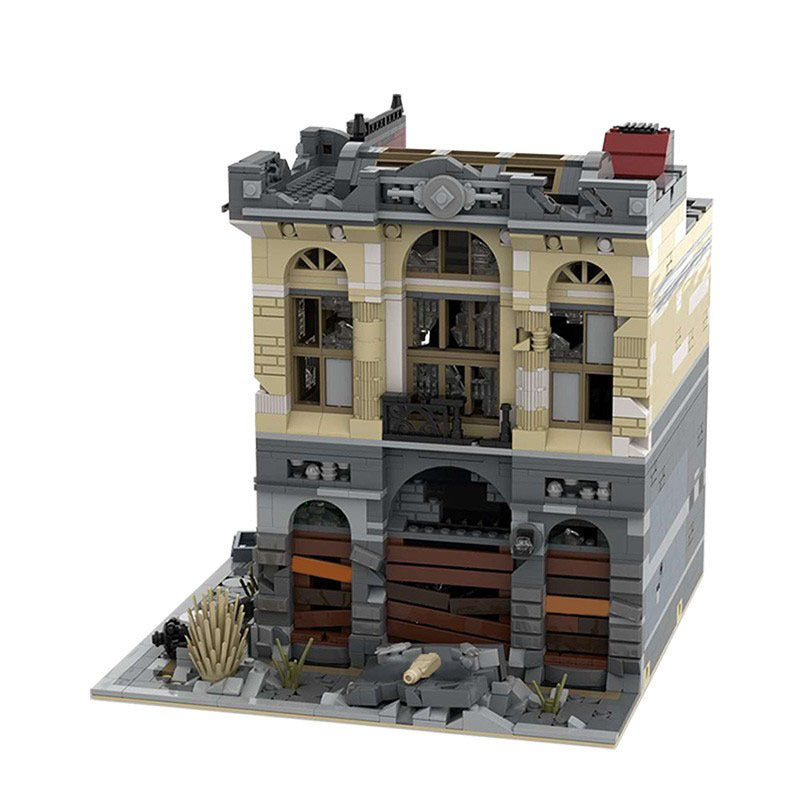 Brick Bank Building Kit | Apocalypse Version | LEGO-Compatible MOC - 1