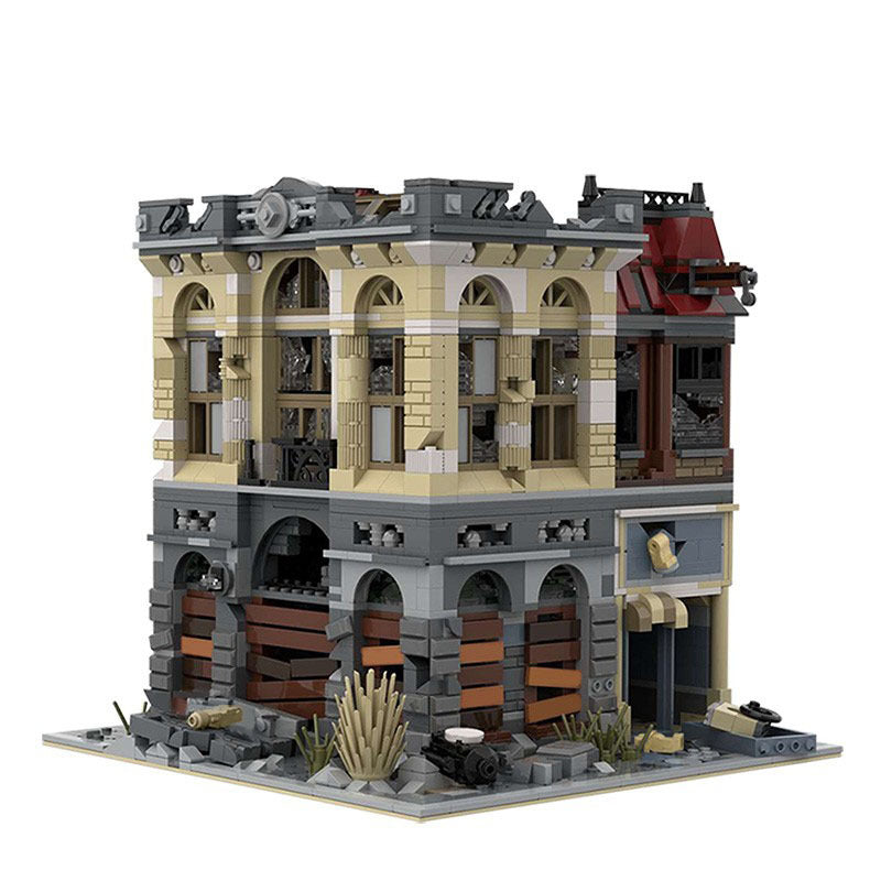 Brick Bank Building Kit | Apocalypse Version | LEGO-Compatible MOC - 2