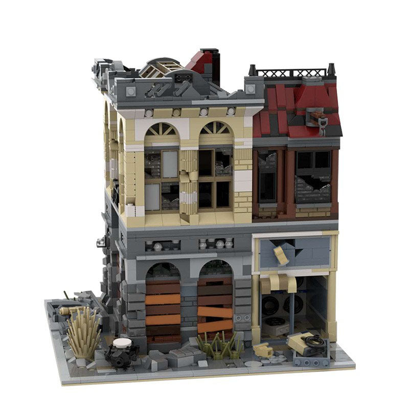 Brick Bank Building Kit | Apocalypse Version | LEGO-Compatible MOC - 3