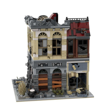 Brick Bank Building Kit | Apocalypse Version | LEGO-Compatible MOC - 4