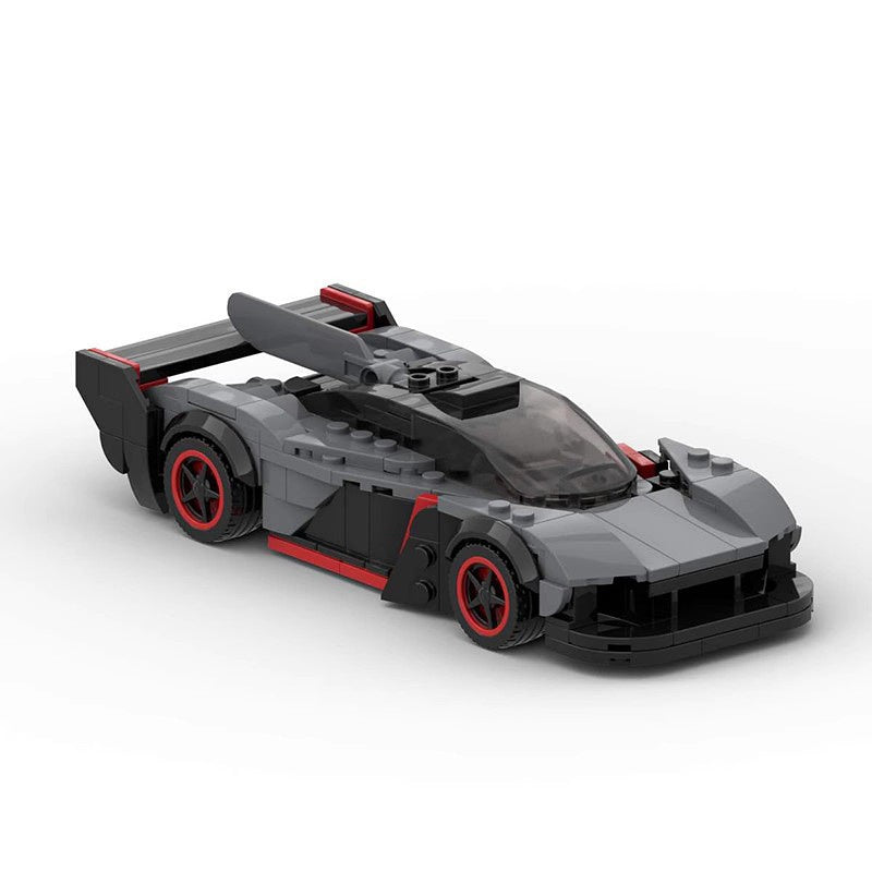 British Hypercar AMR Racing Car Building Kit | 8 Wide LEGO-Compatible MOC - 2