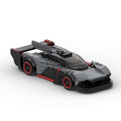 British Hypercar AMR Racing Car Building Kit | 8 Wide LEGO-Compatible MOC - 2