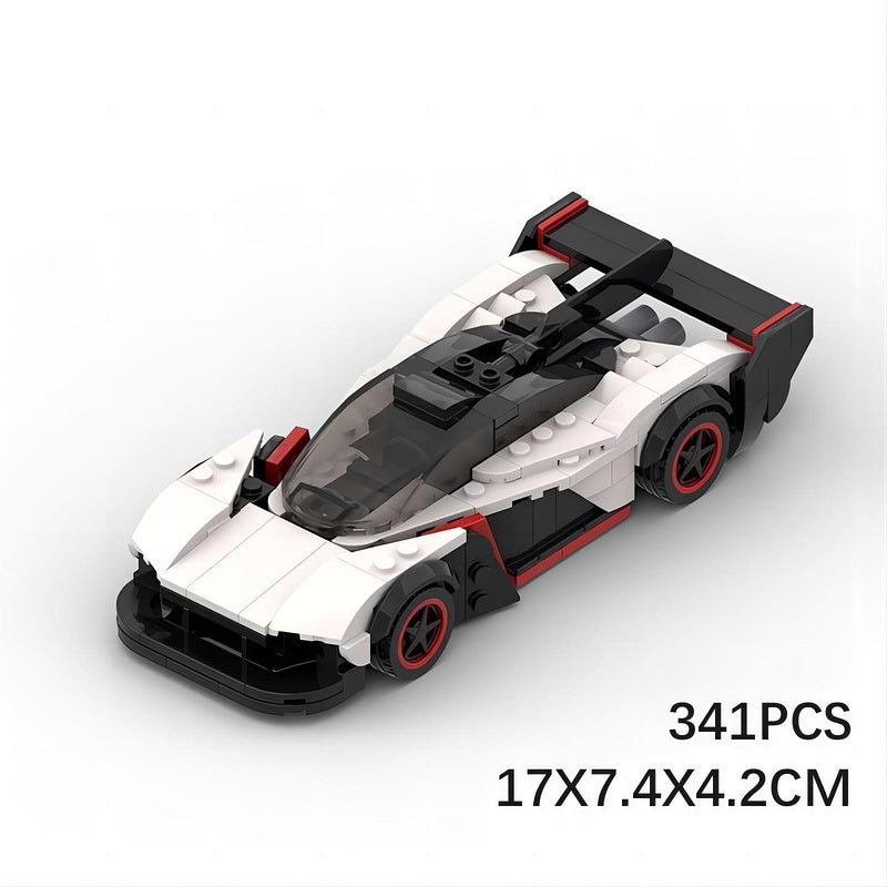British Hypercar AMR Racing Car Building Kit | 8 Wide LEGO-Compatible MOC - 6