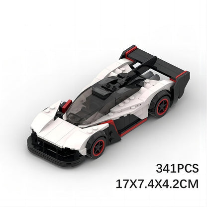 British Hypercar AMR Racing Car Building Kit | 8 Wide LEGO-Compatible MOC - 6