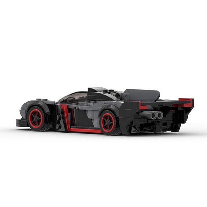 British Hypercar AMR Racing MOC Building Kit | 8 Wide Sports Car - 4