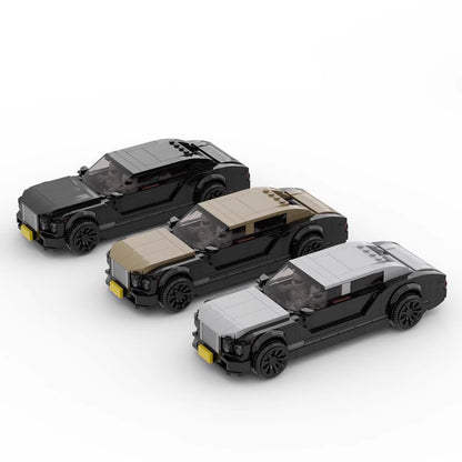 British Luxury 8-Cylinder Engine Sedan Building Kit | LEGO-Compatible MOC - 1