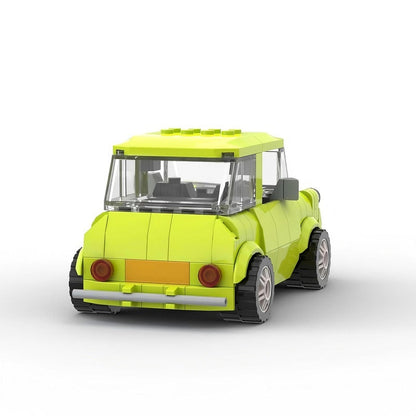 British Retro Mini Car MOC Building Kit | Classic Vintage Vehicle Model - 4