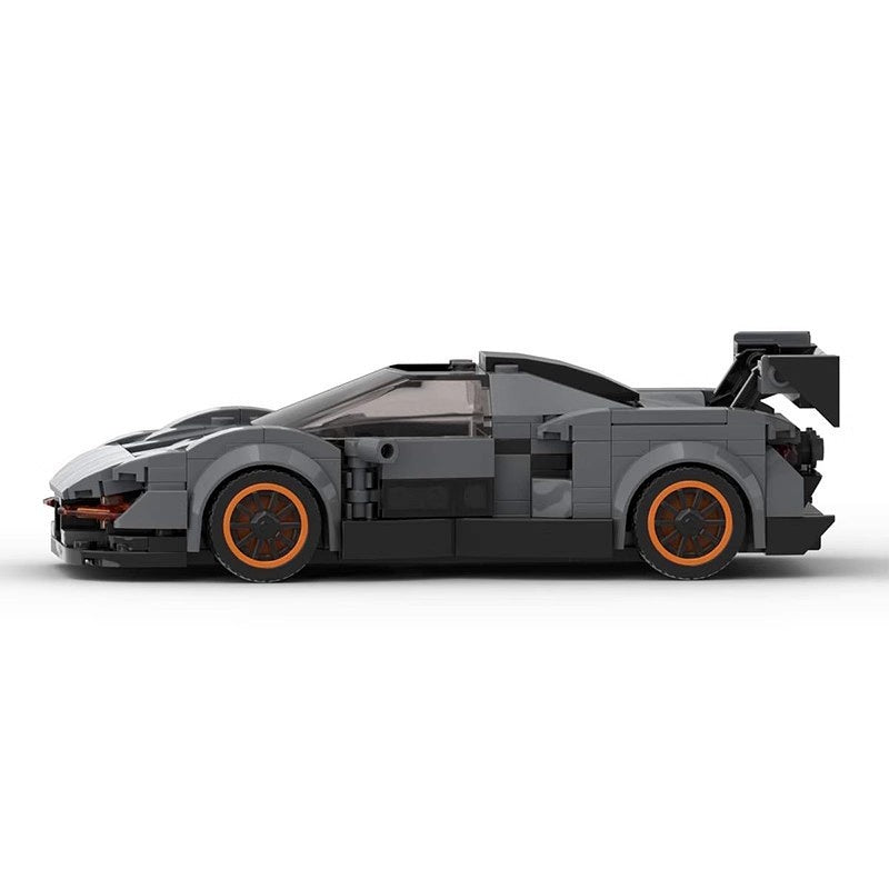 British Track Hypercar Racing Coupe Building Kit | 8-Stud Wide LEGO-Compatible MOC - 2