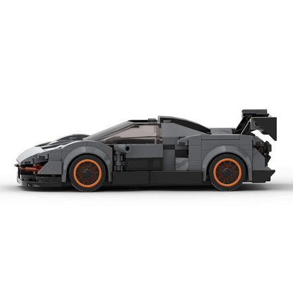 British Track Hypercar Racing Coupe Building Kit | 8-Stud Wide LEGO-Compatible MOC - 2