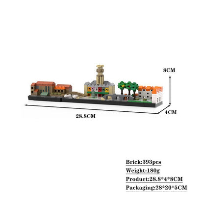 Brugge Belgium Medieval Skyline MOC Building Kit - 2