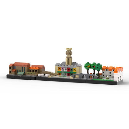 Brugge Belgium Medieval Skyline MOC Building Kit - 3