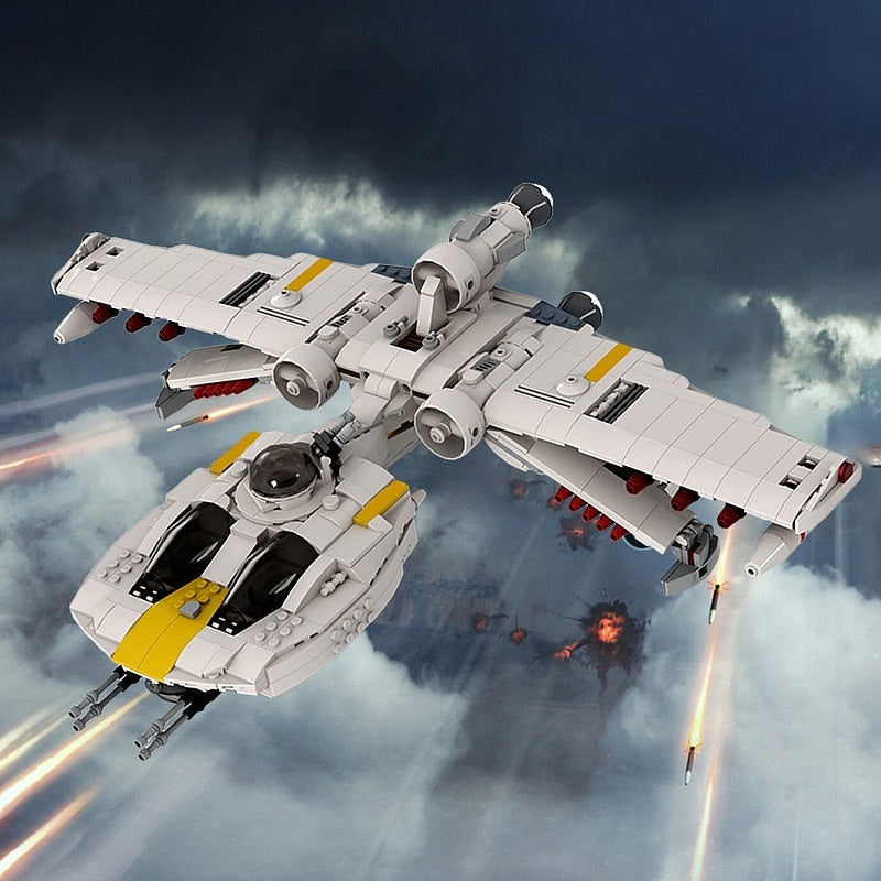 BTL-S8 Heavy Bomber Starfighter MOC Spacecraft Building Kit - 4
