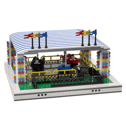 Bumper Cars for Modular Amusement Park Building Kit | LEGO-Compatible MOC - 4