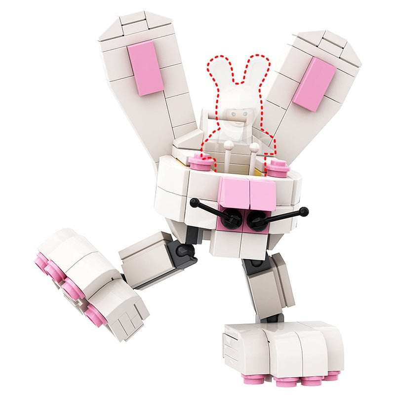 Bunny-bot MOC Building Kit | Easter Robot Bunny Character Model - 1