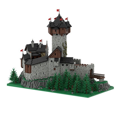 Burg Falkenstein Castle MOC Building Kit | Medieval Fortress Architecture - 1