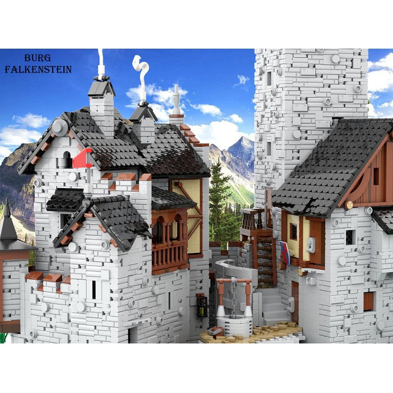 Burg Falkenstein Castle MOC Building Kit | Medieval Fortress Architecture - 2