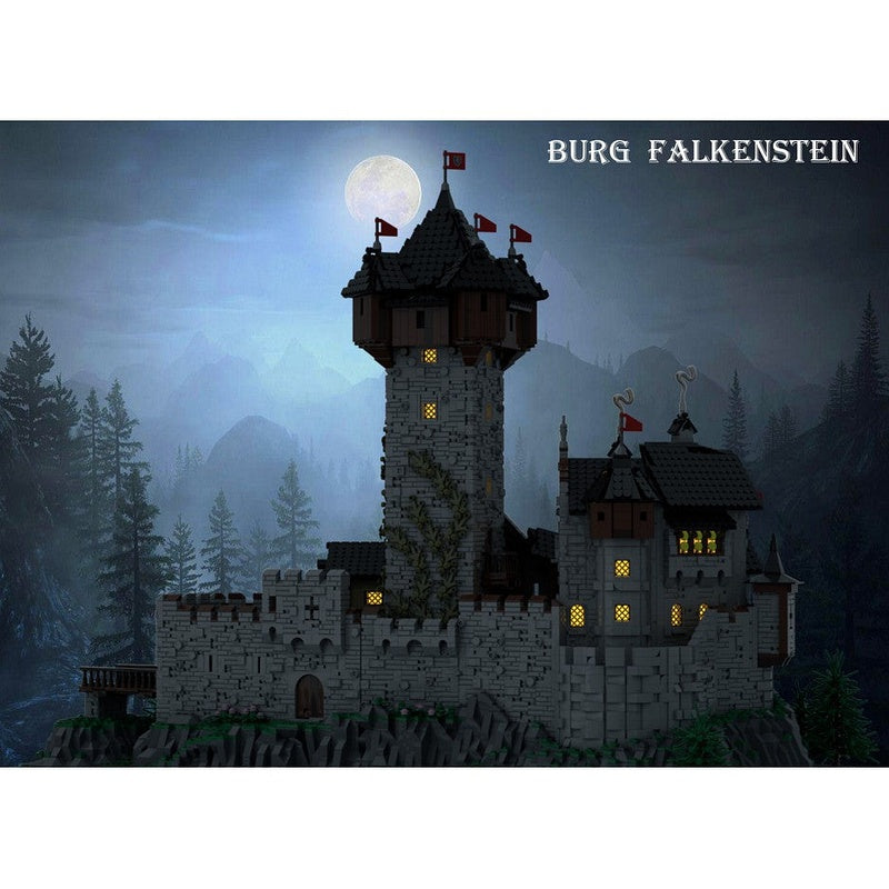 Burg Falkenstein Castle MOC Building Kit | Medieval Fortress Architecture - 5