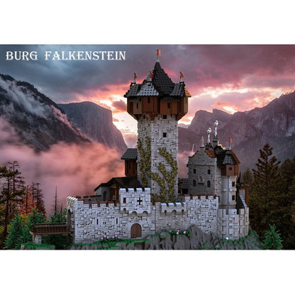 Burg Falkenstein Castle MOC Building Kit | Medieval Fortress Architecture - 6