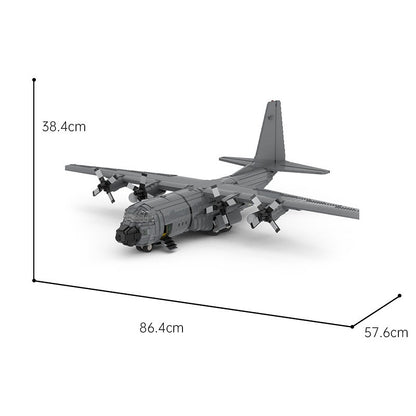 C-130 Military Transport Plane Building Kit | LEGO-Compatible MOC - 3