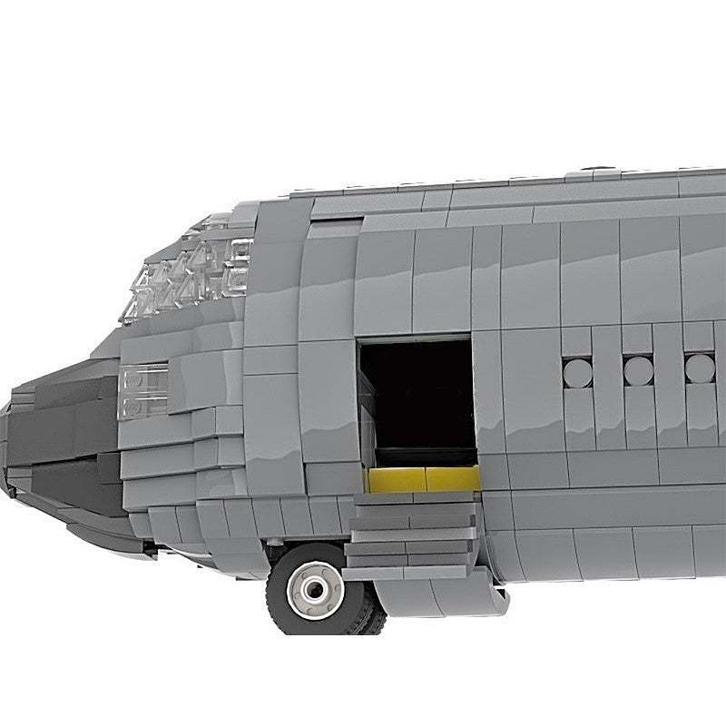 C-130 Military Transport Plane MOC Building Kit | Tactical Airlifter Model - 3