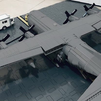C-130 Military Transport Plane MOC Building Kit | Tactical Airlifter Model - 4