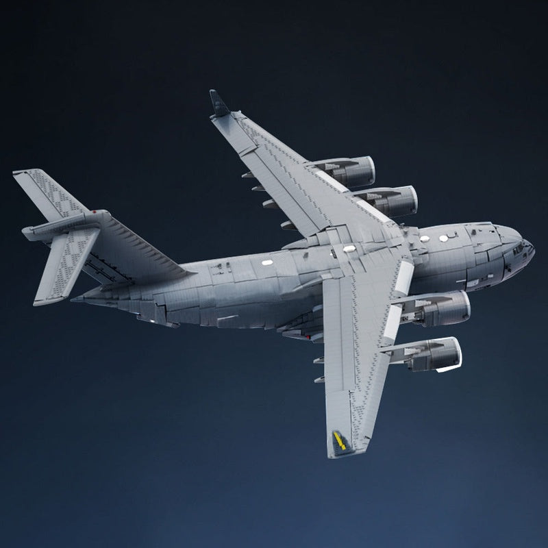 C-17 Heavy Cargo Transport MOC Aircraft Building Kit | Military Airlifter Model - 2