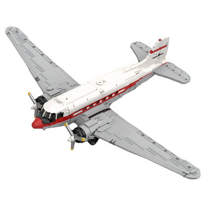 C-47 Skytrain Civilian Transport Aircraft MOC Building Kit - 1