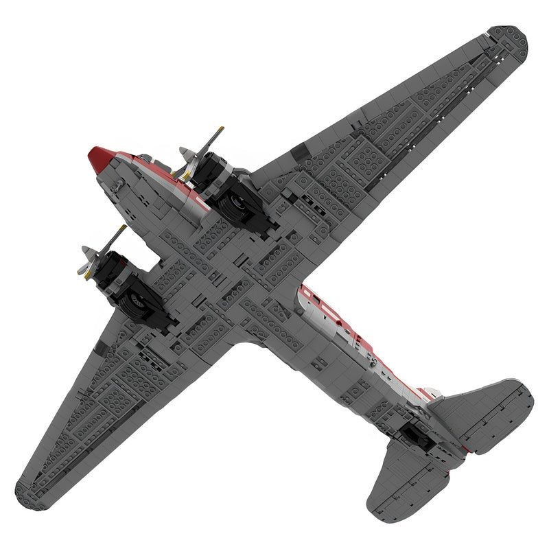 C-47 Skytrain Civilian Transport Aircraft MOC Building Kit - 2