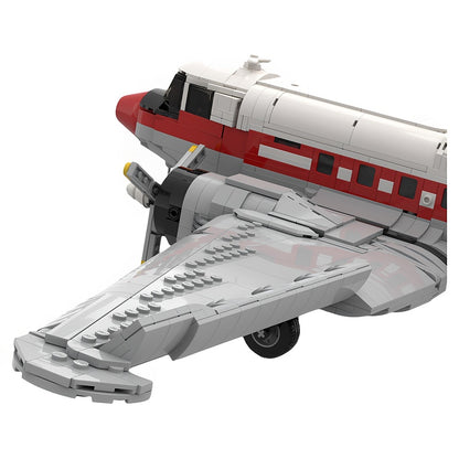 C-47 Skytrain Civilian Transport Aircraft MOC Building Kit - 3