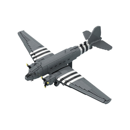 C-47 Skytrain MOC Transport Aircraft Building Kit | Military Aviation Model - 1