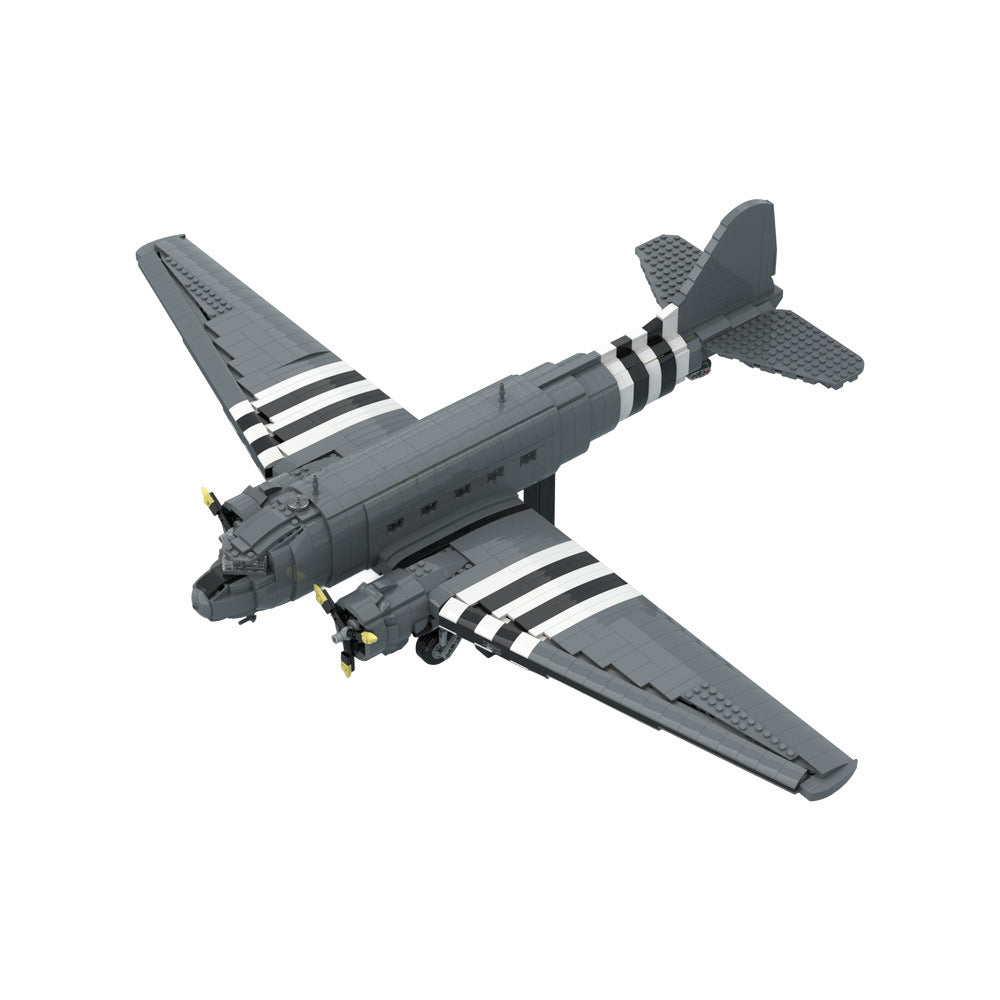 C-47 Skytrain Transport Aircraft Building Kit | LEGO-Compatible MOC - 1