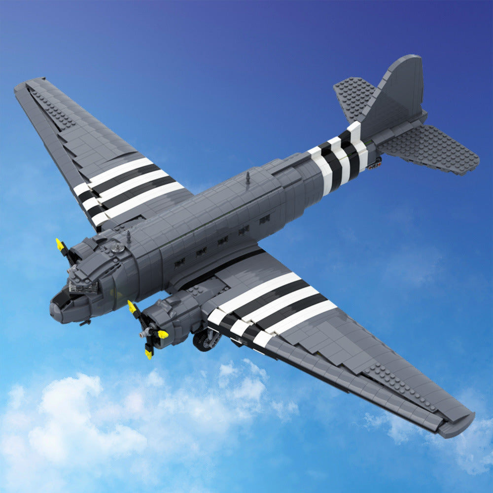 C-47 Skytrain Transport Aircraft Building Kit | LEGO-Compatible MOC - 2