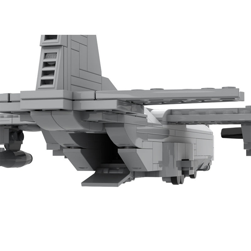 C130 Military Transport Plane Building Kit | 1:125 Scale | LEGO-Compatible MOC - 3