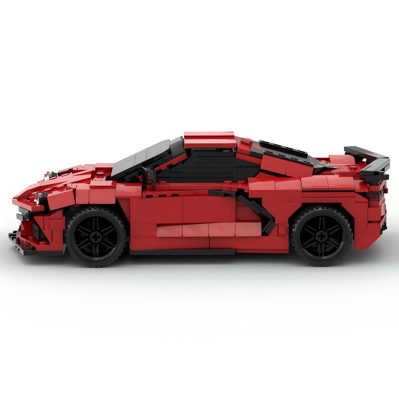 C8 Mid-Engine Sports Car MOC Building Kit | Supercar Vehicle Model - 2