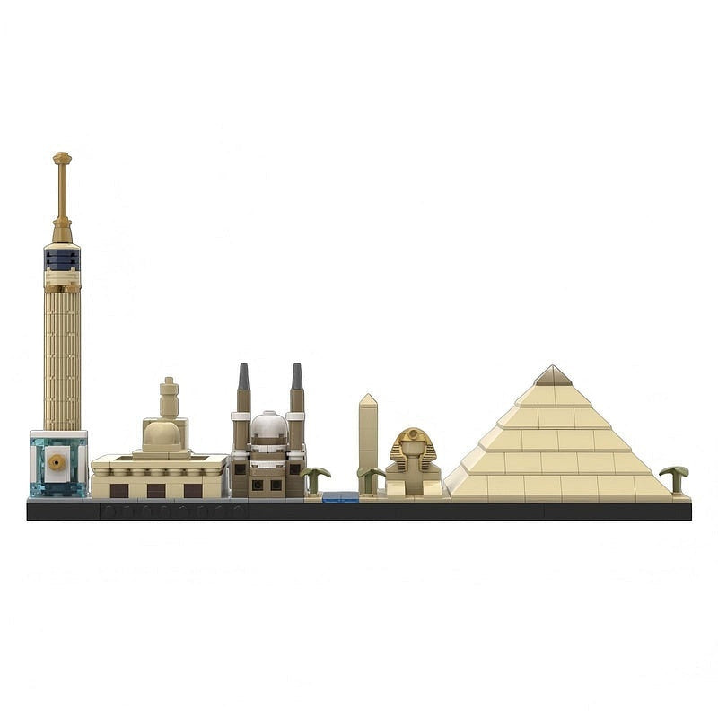 Cairo Egypt Skyline MOC Building Kit | Ancient City Architecture Model - 1