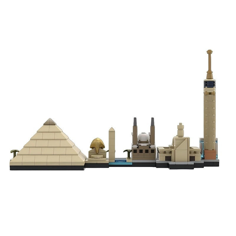 Cairo Egypt Skyline MOC Building Kit | Ancient City Architecture Model - 4