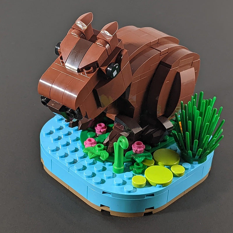 Capybara MOC Building Kit | Wildlife Animal Custom Construction Model - 3