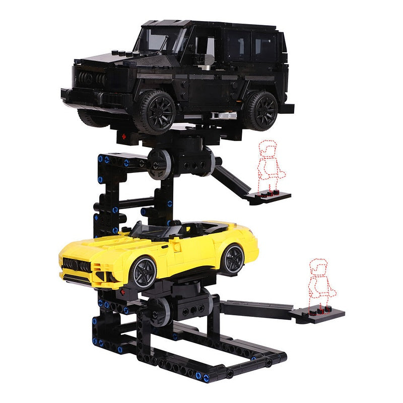 Car Display Stand MOC Building Kit | Automotive Showcase Platform - 6