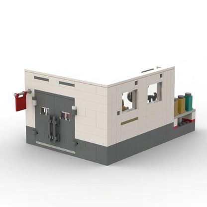 car repair shop compatible building set - 2