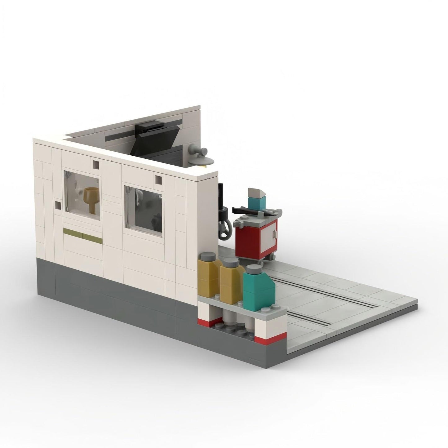 car repair shop compatible building set - 3
