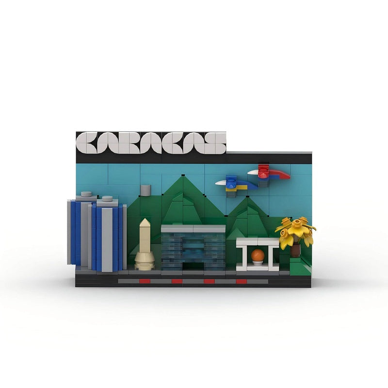 Caracas Skyline 3D Postcard Building Kit | LEGO-Compatible MOC - 3