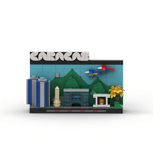 Caracas Skyline 3D Postcard Building Kit | LEGO-Compatible MOC - 3