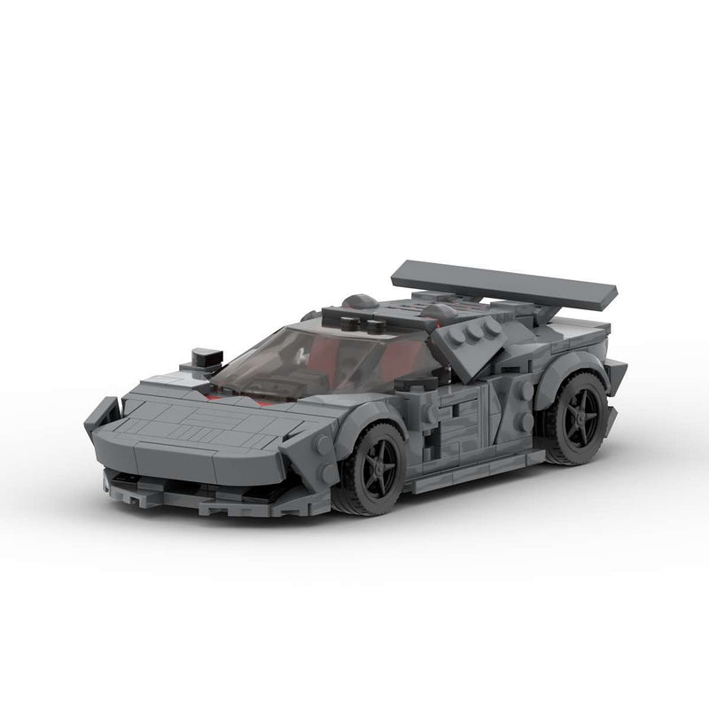 Carbon Fiber V10 Concept Hypercar Building Kit | LEGO-Compatible MOC - 1