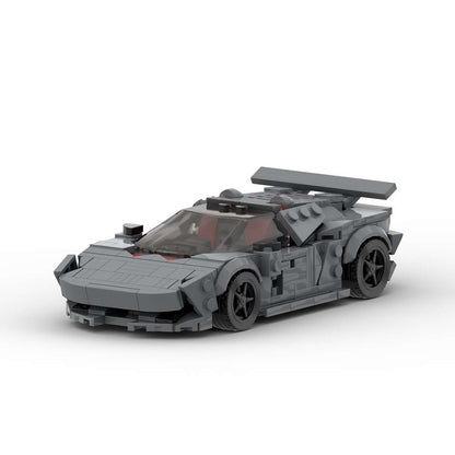 Carbon Fiber V10 Concept Hypercar Building Kit | LEGO-Compatible MOC - 1