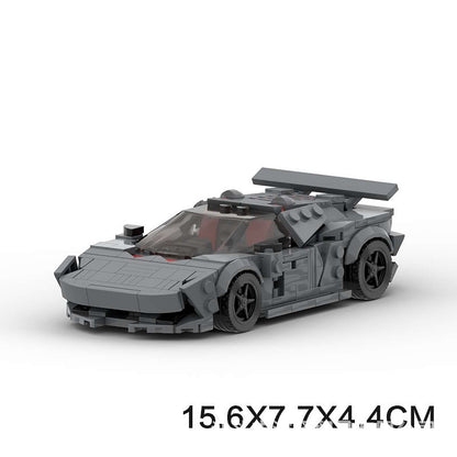 Carbon Fiber V10 Concept Hypercar Building Kit | LEGO-Compatible MOC - 6