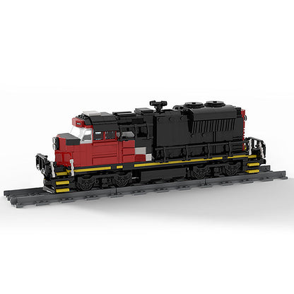 Cargo Train Building Kit | EMD SD70M-2 CN Train | LEGO-Compatible MOC - 2