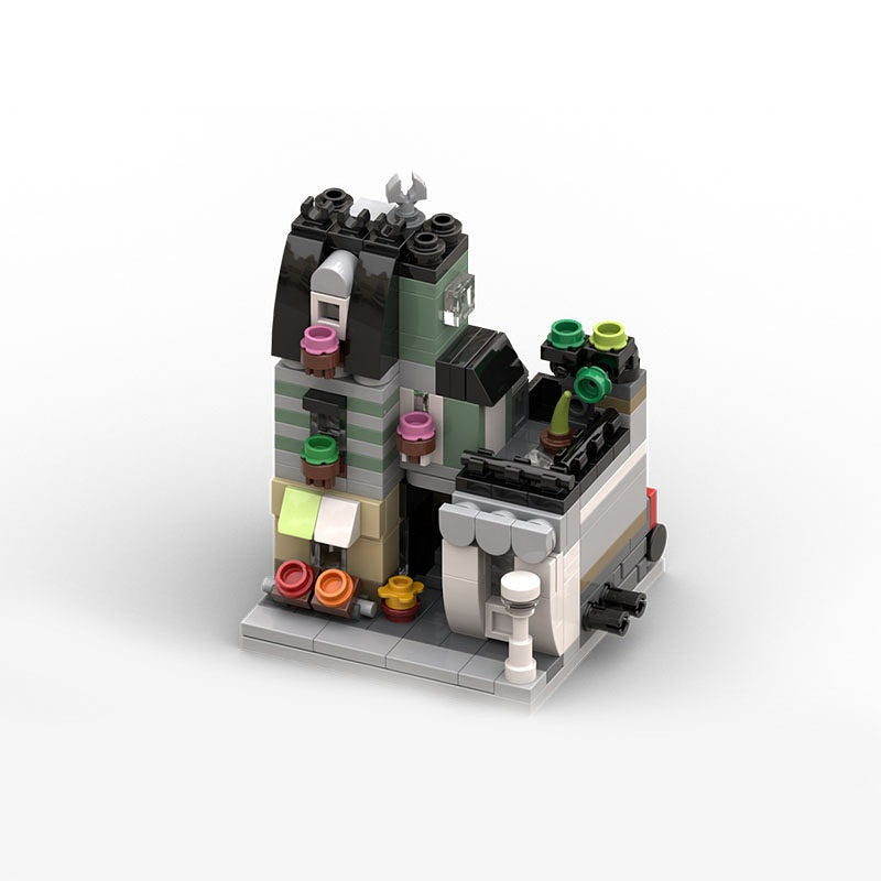 Carpenter Workshop Modular Building Kit | Urban Grocery and Apartment MOC - 2