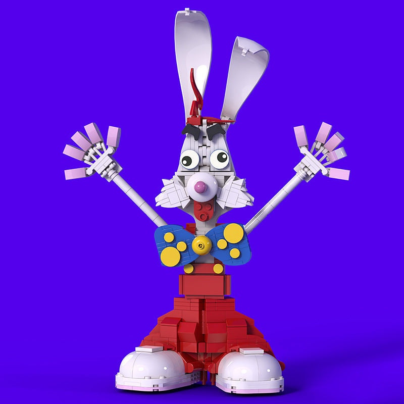 Cartoon Mischief Rabbit Animal Model MOC Building Kit | Character Design - 2