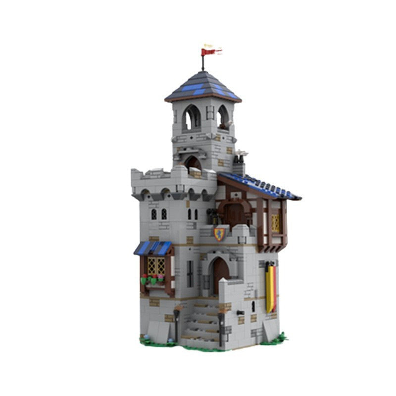 Castle Keep MOC Building Kit | Medieval Fortress Architecture Model - 3